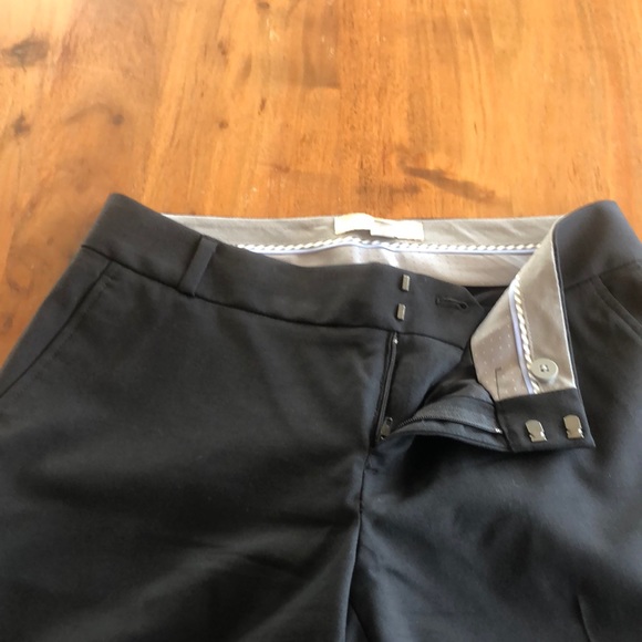 Banana Republic Black Martin Fit Pants Boot Cut Light Weight Wool Sz 2P EUC - Picture 6 of 10